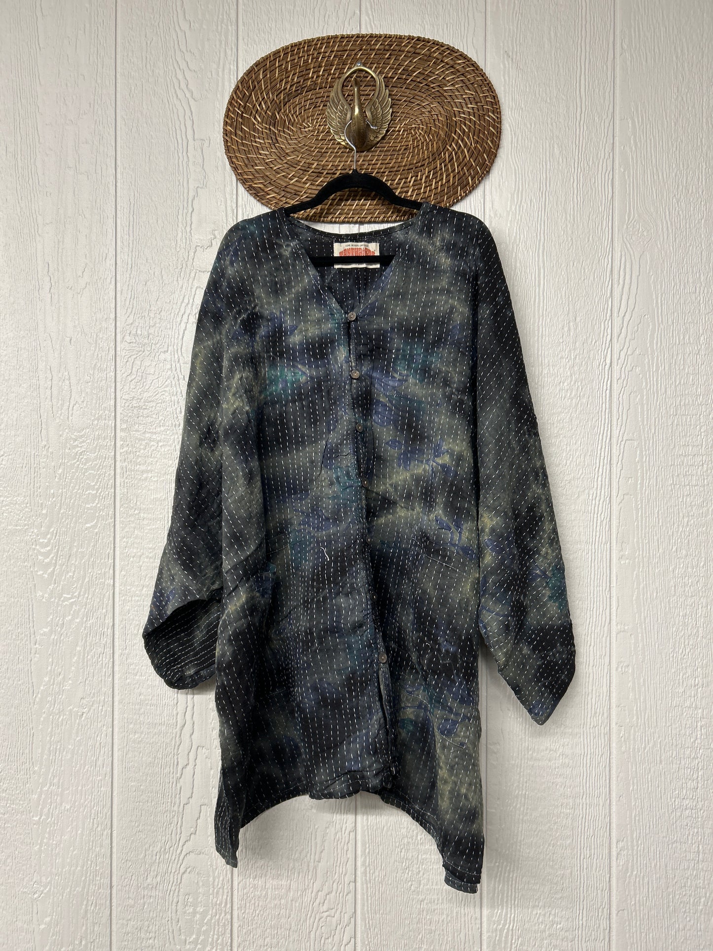 RETAIL Pareo Kantha Gaia Button-Down Kimono 0526 056