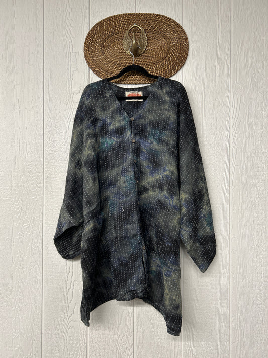 RETAIL Pareo Kantha Gaia Button-Down Kimono 0526 056