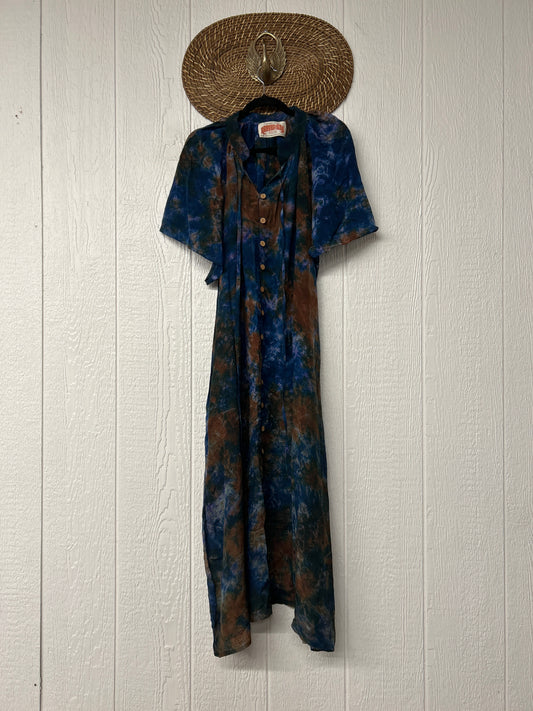 Crepe Sari Summer Woodstock Duster 0626 151
