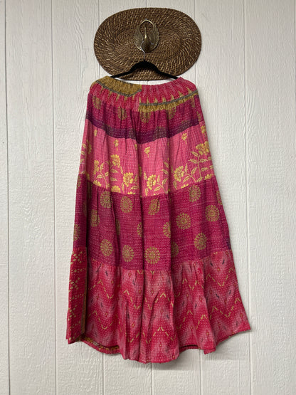 Pareo Kantha Lotus Maxi Skirt 0826 107