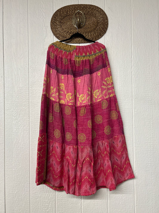 Pareo Kantha Lotus Maxi Skirt 0826 107