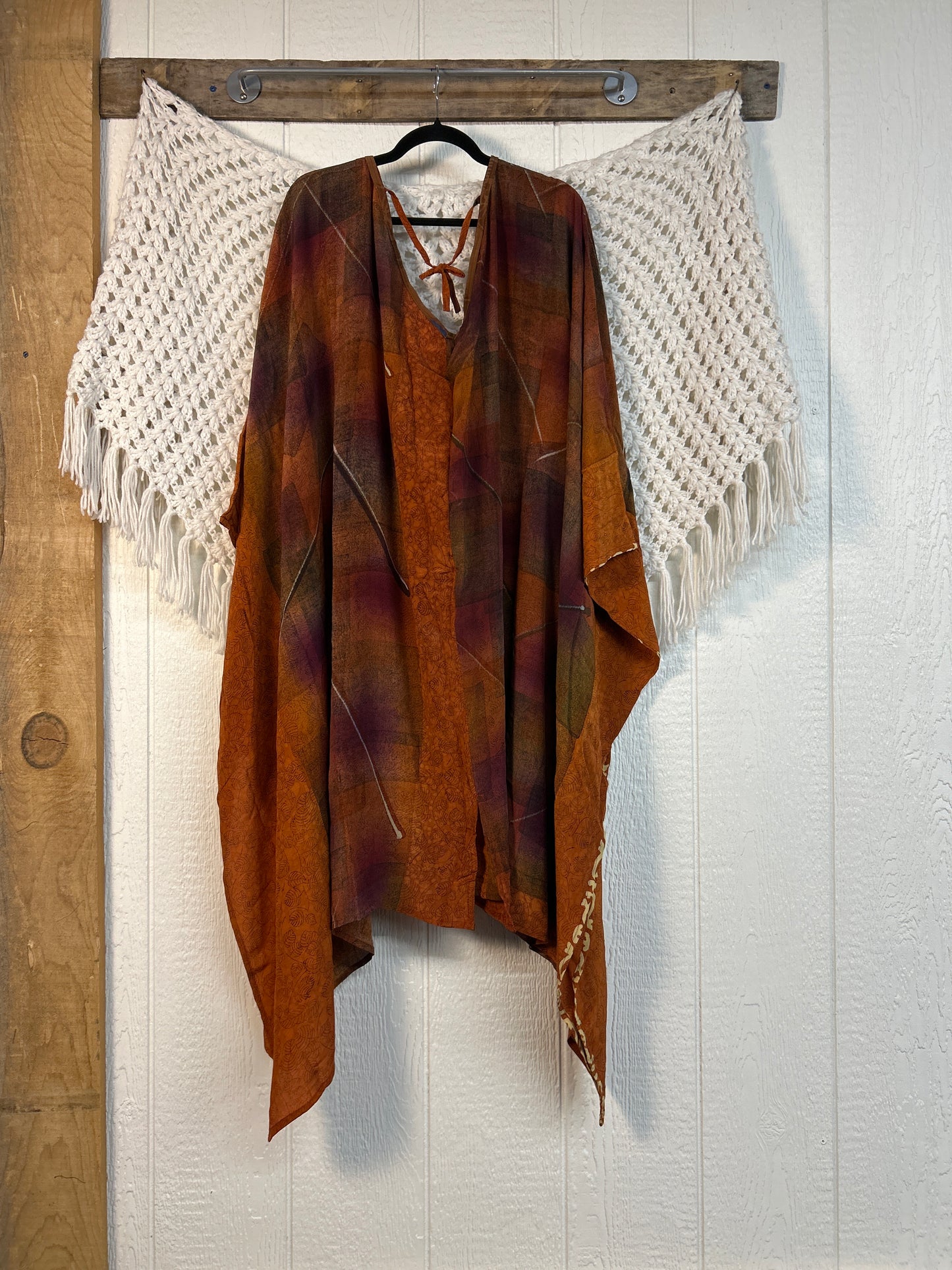 Crepe Sari Orchid Kimono 0626 249