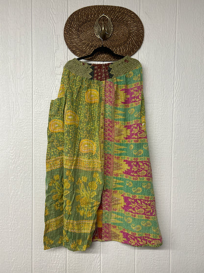 Pareo Kantha Butterfly Cargo Skirt 0426 027