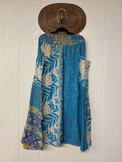 Pareo Kantha Butterfly Cargo Skirt 0426 010