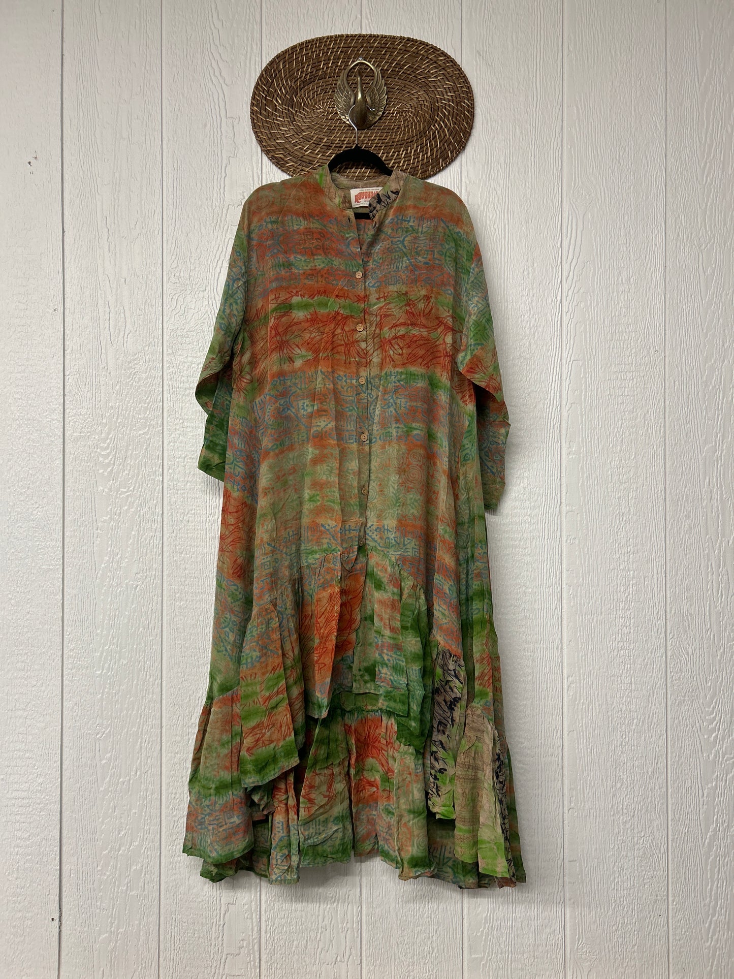 Crepe Sari Dahlia Duster Dress 0326 194