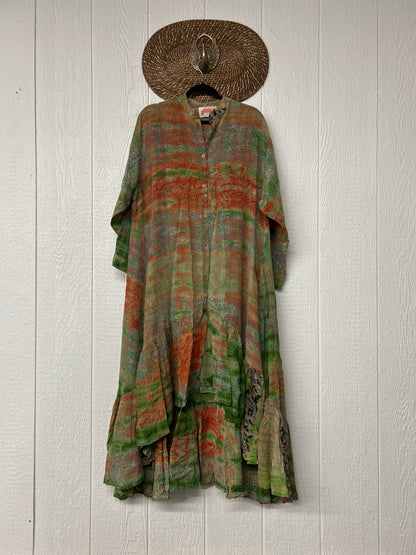 Crepe Sari Dahlia Duster Dress 0326 194