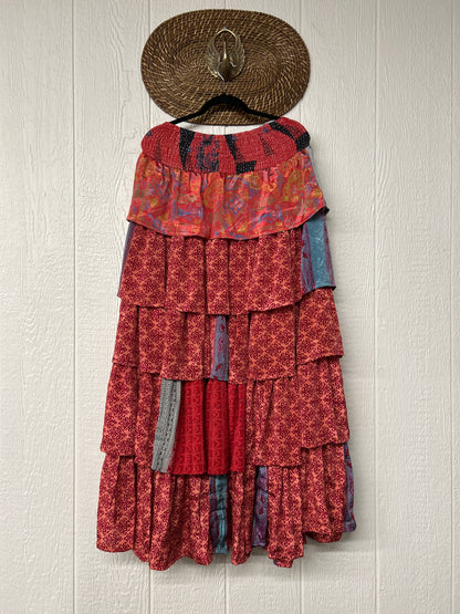 Rasgulla Sari Venus Ruffle Maxi 1125 032