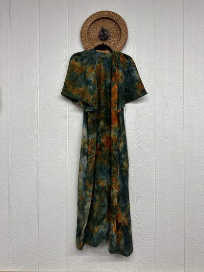 Crepe Sari Summer Woodstock Duster 0626 081