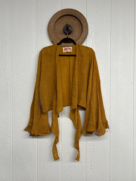 Crepe Sari Zeppelin Crop Shrug 0426 154