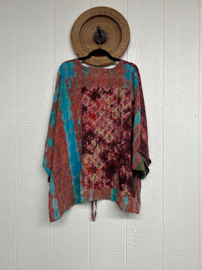 Crepe Sari Hi Lo Butterfly Top 0726 010