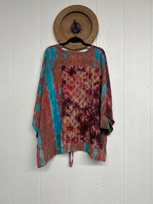 Crepe Sari Hi Lo Butterfly Top 0726 010