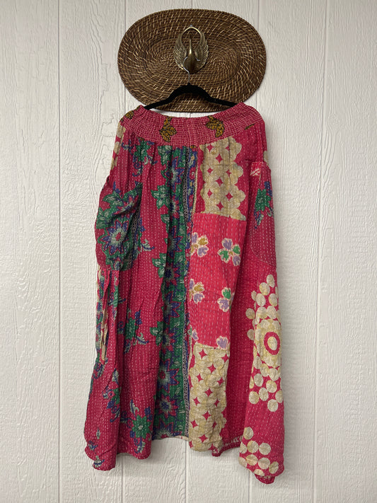 Pareo Kantha Butterfly Cargo Skirt 0426 075