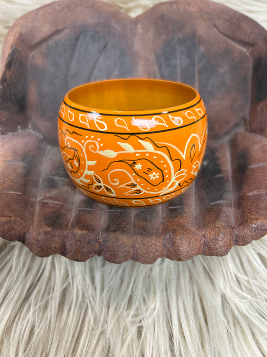 Hand Painted Wood Bangle