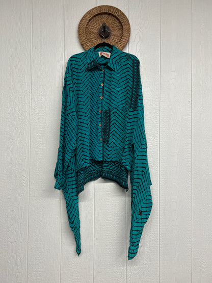 Crepe Sari Nirvana Button Down 1125 237