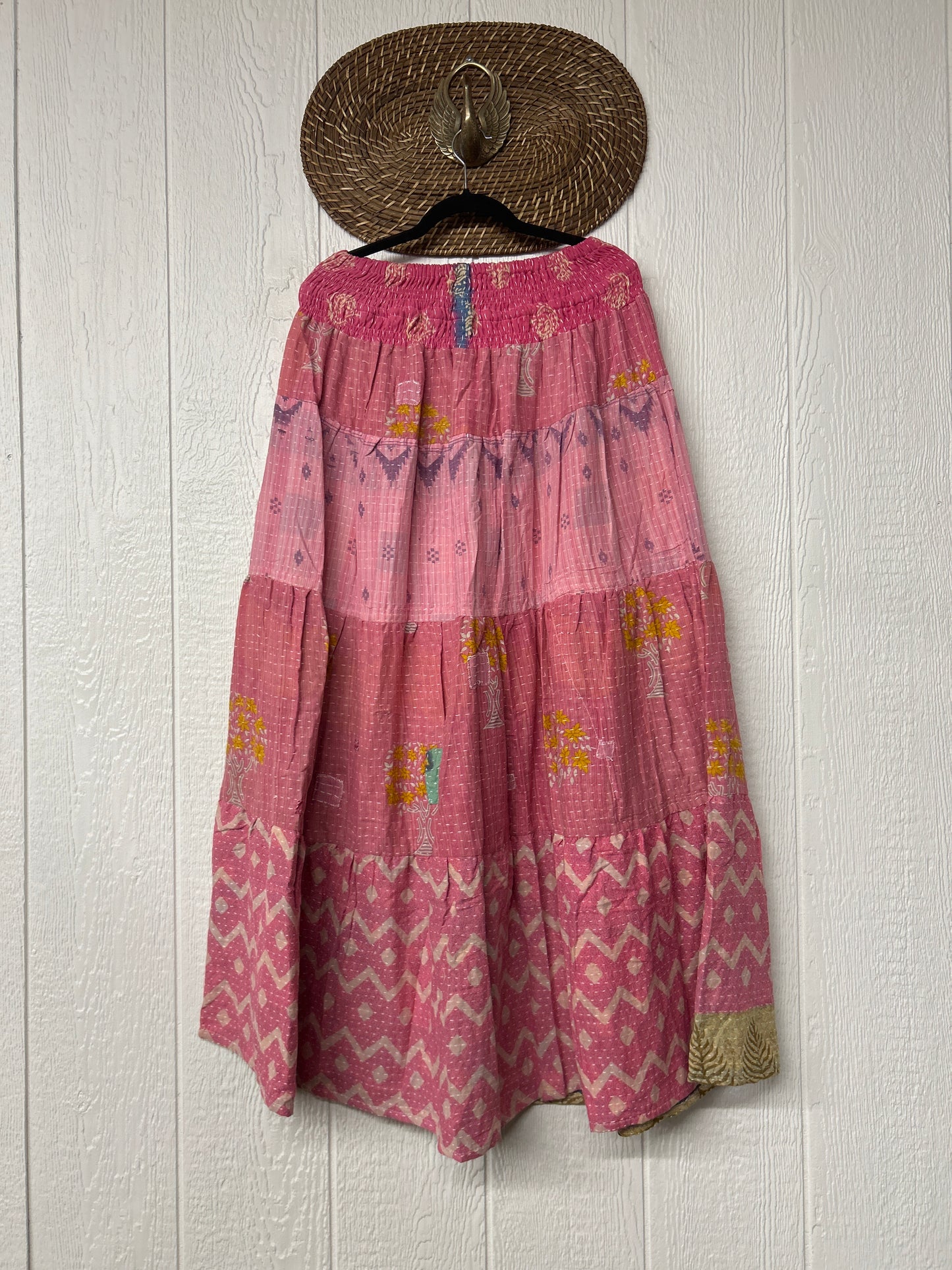 Pareo Kantha Lotus Maxi Skirt 0826 169