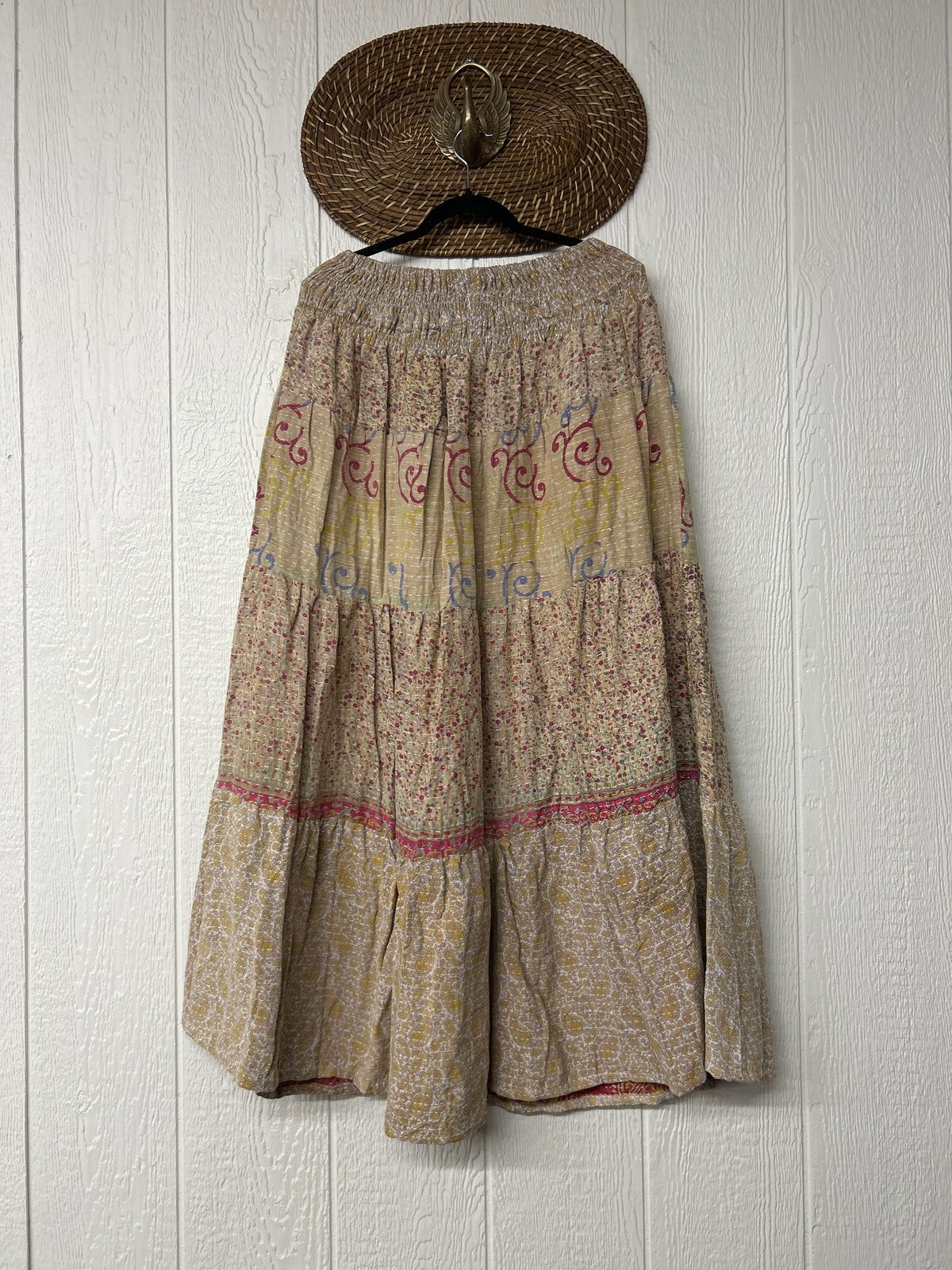 Pareo Kantha Lotus Maxi Skirt 0826 190