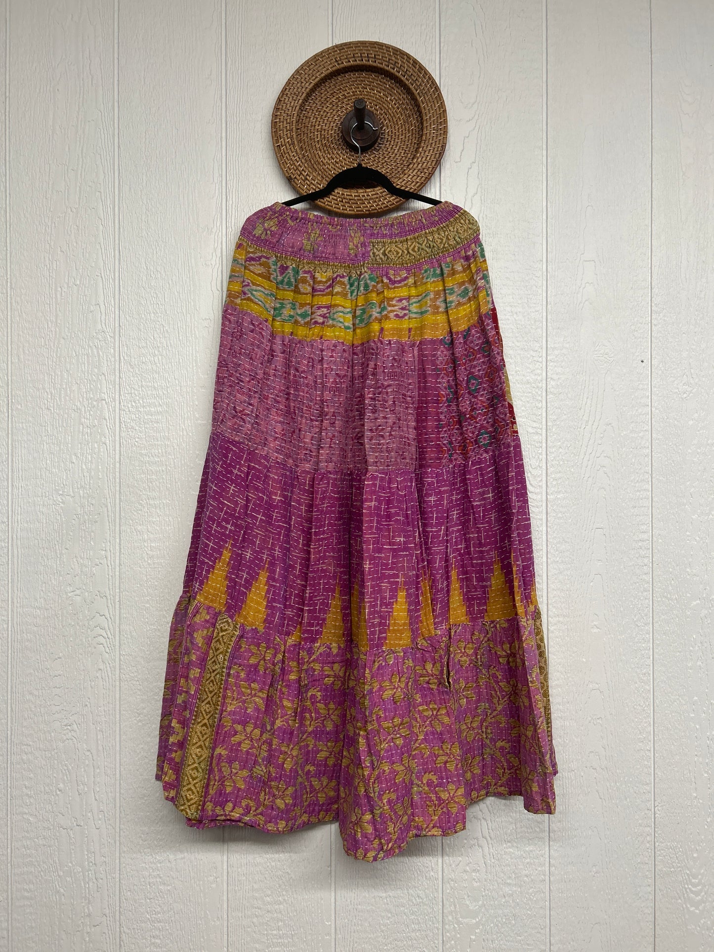 Pareo Kantha Lotus Maxi Skirt 0826 076