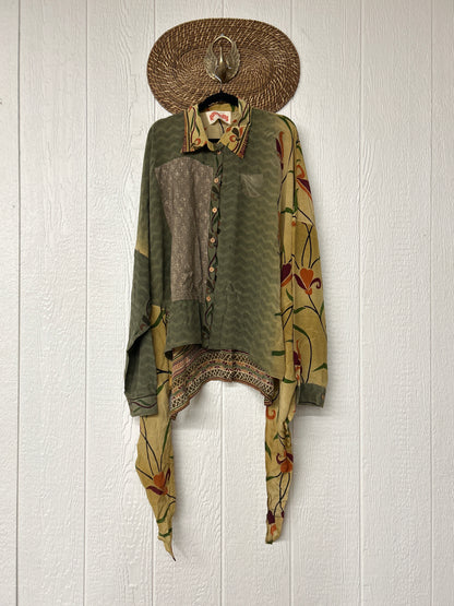 Crepe Sari Nirvana Button Down 1125 141