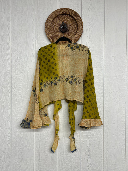 Crepe Sari Zeppelin Crop Shrug 0426 177