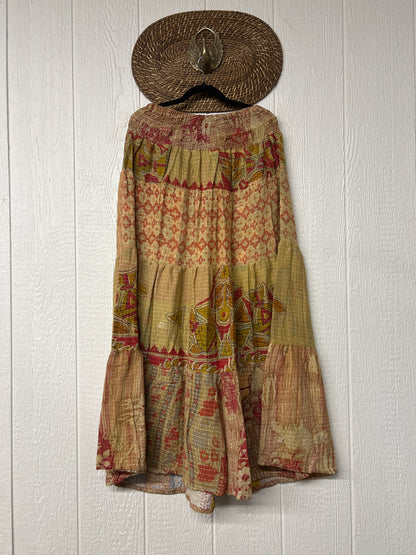Pareo Kantha Lotus Maxi Skirt 0826 170