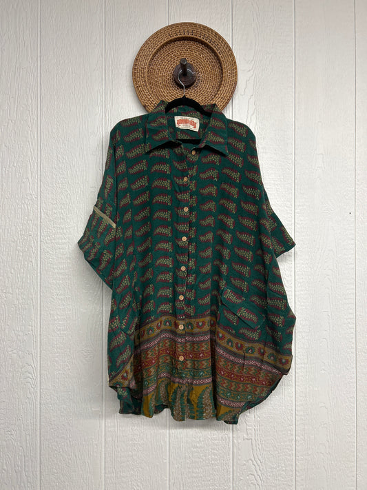 Crepe Sari Free To Be Button Down 0626 267