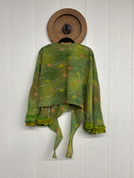 Crepe Sari Zeppelin Crop Shrug 0426 181