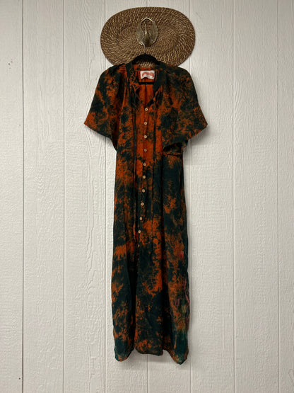 Crepe Sari Summer Woodstock Duster 0626 218