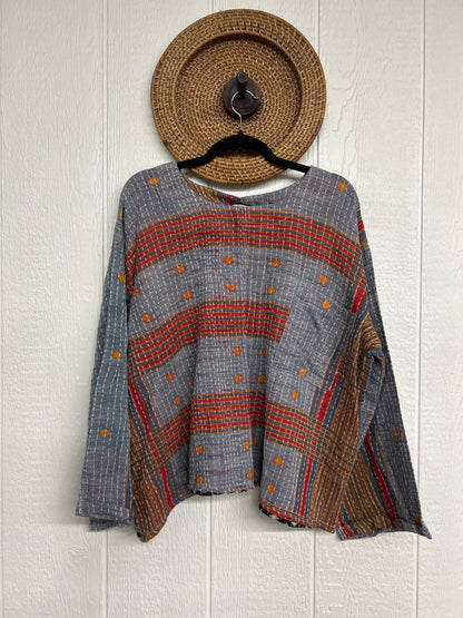 Pareo Kantha Wanderer Pocket Crop Top 0226 097