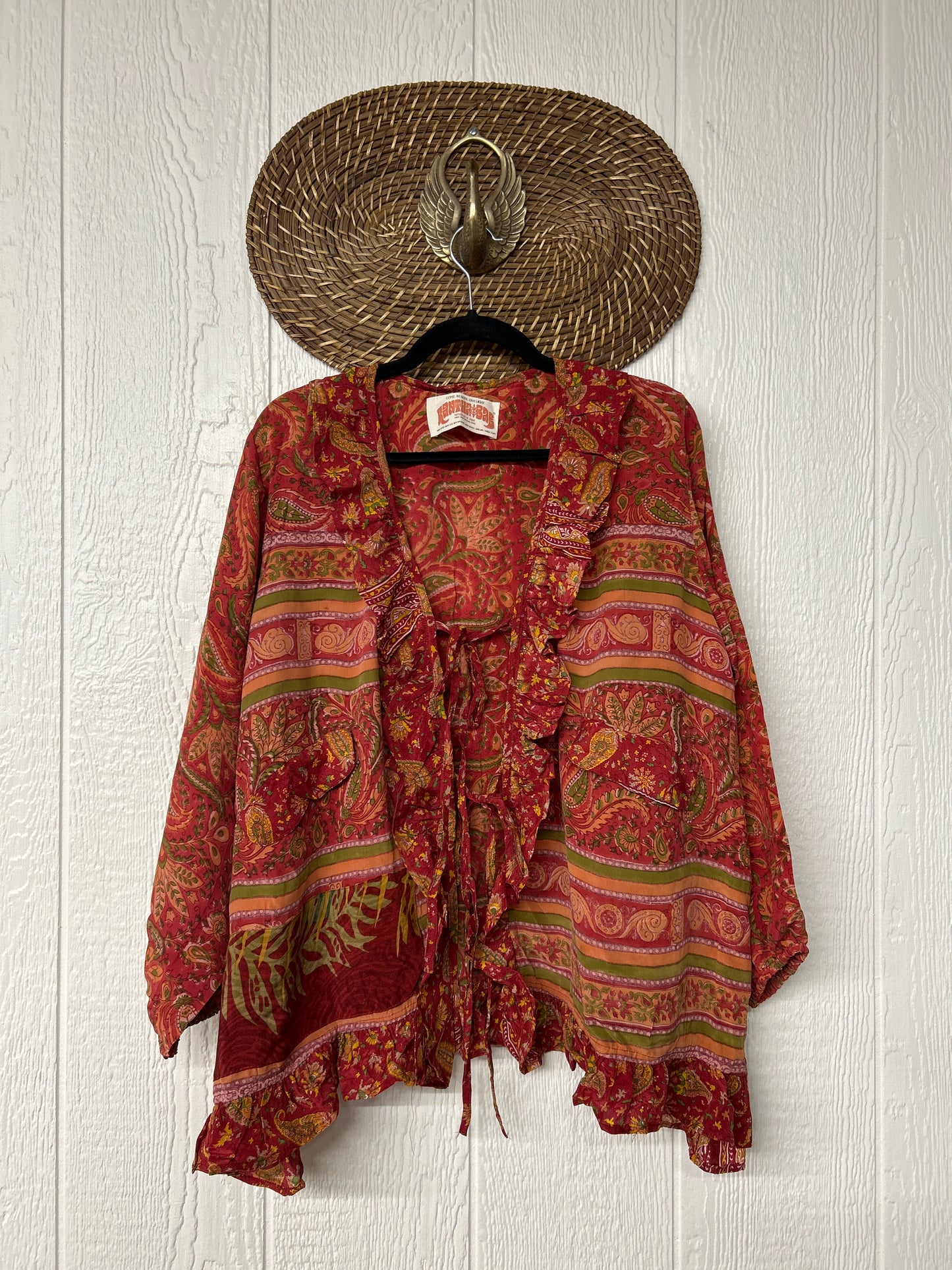 Crepe Sari Ruffle Daisy Blouse 0226 097