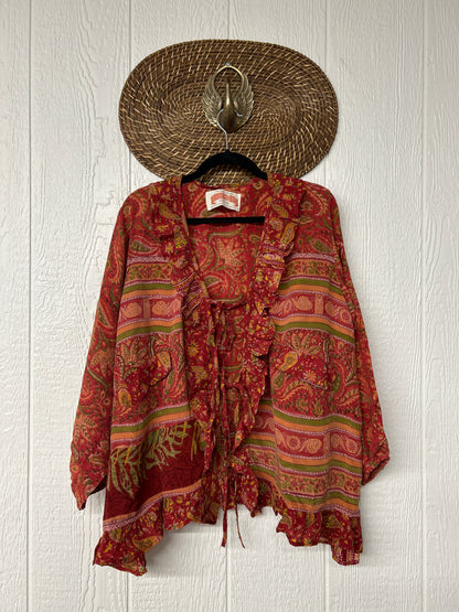 Crepe Sari Ruffle Daisy Blouse 0226 097