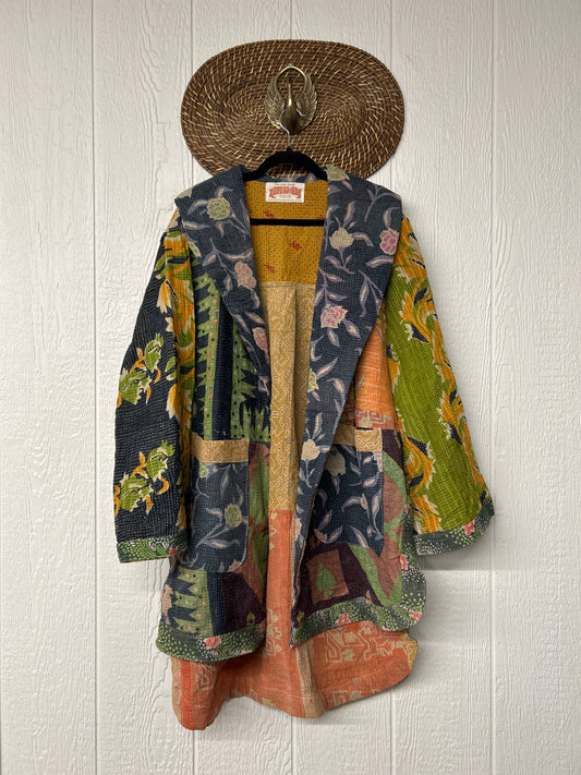 Fine Kantha Drifter Coat 1026 098
