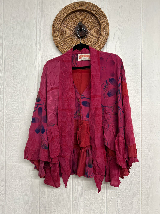 Crepe Sari Wild Rose Top 1225 078