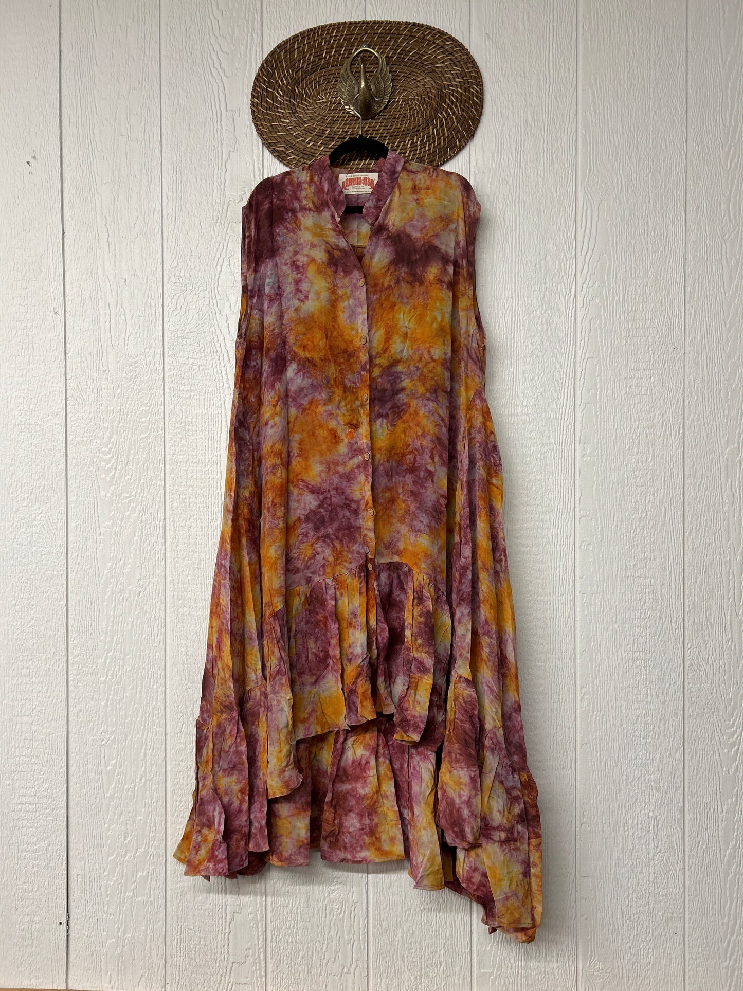 Crepe Sari Summer Dahlia Duster 0726 126