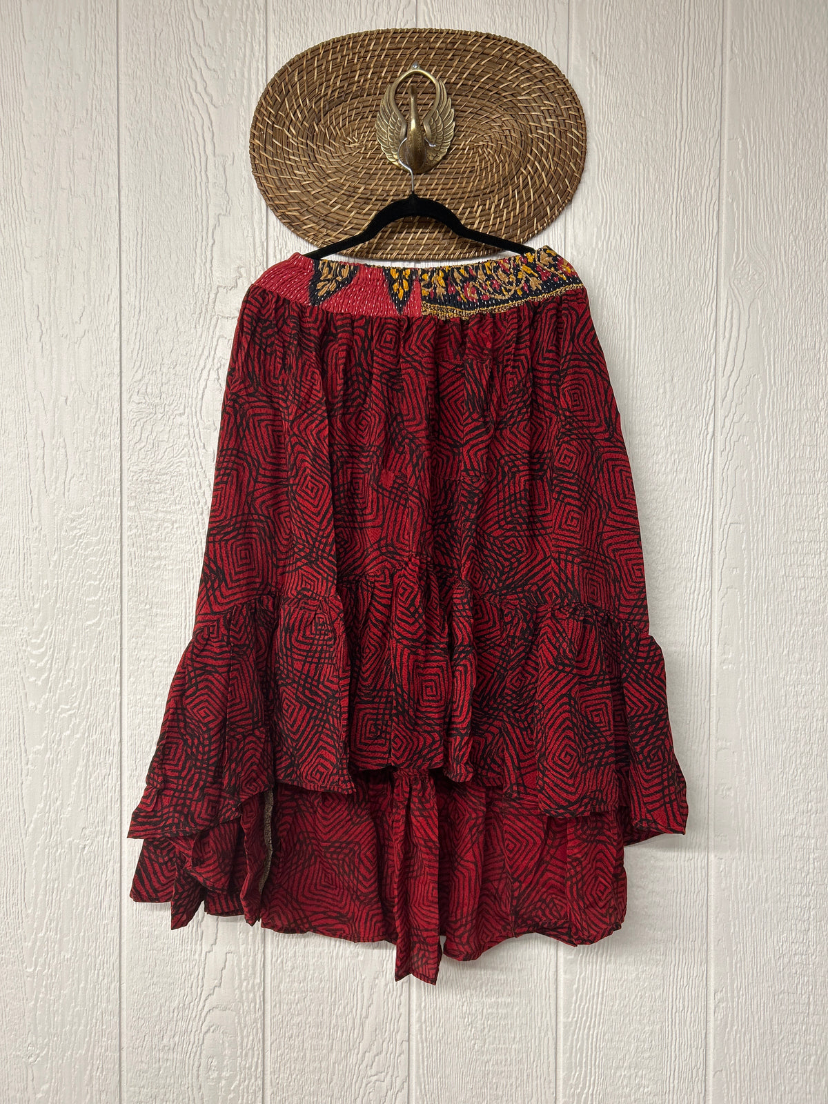 Crepe Sari Dahlia Skirt 1026 056