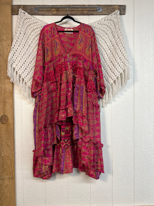 Rasgulla Sari Rhiannon Kimono 0826 053