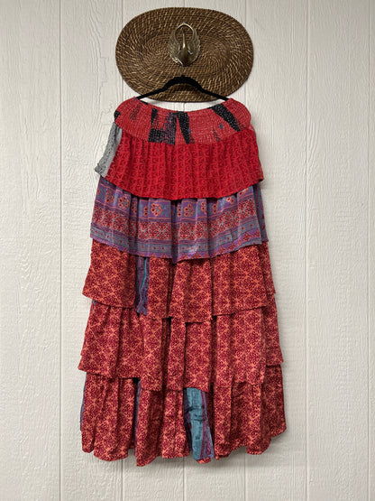 Rasgulla Sari Venus Ruffle Maxi 1125 032