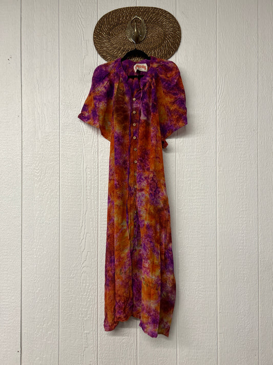 Crepe Sari Summer Woodstock Duster 0626 171
