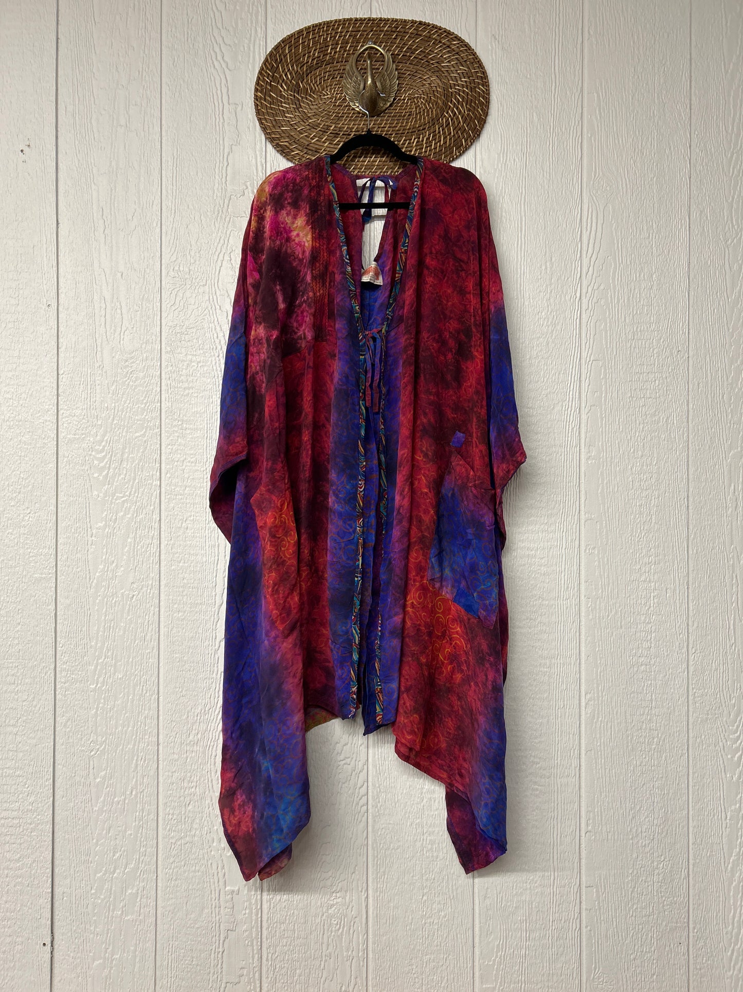Crepe Sari Orchid Kimono 0626 142