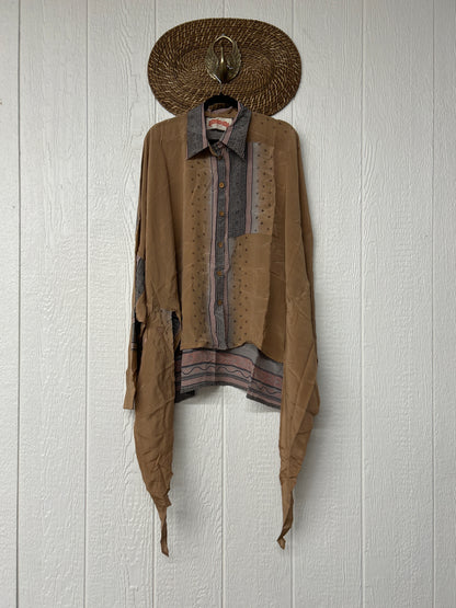 Crepe Sari Nirvana Button Down 1125 012