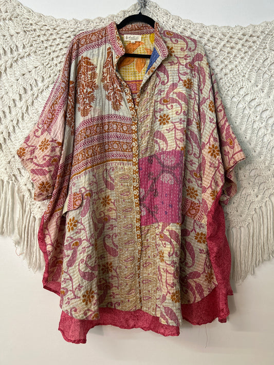 Pareo Kantha Free to Be Button Down