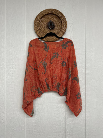 Crepe Sari Luna Crop Top 0126 079