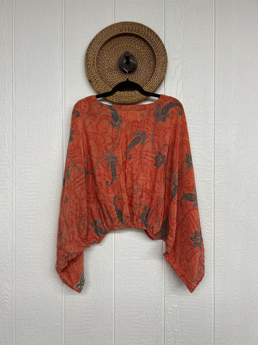 Crepe Sari Luna Crop Top 0126 079