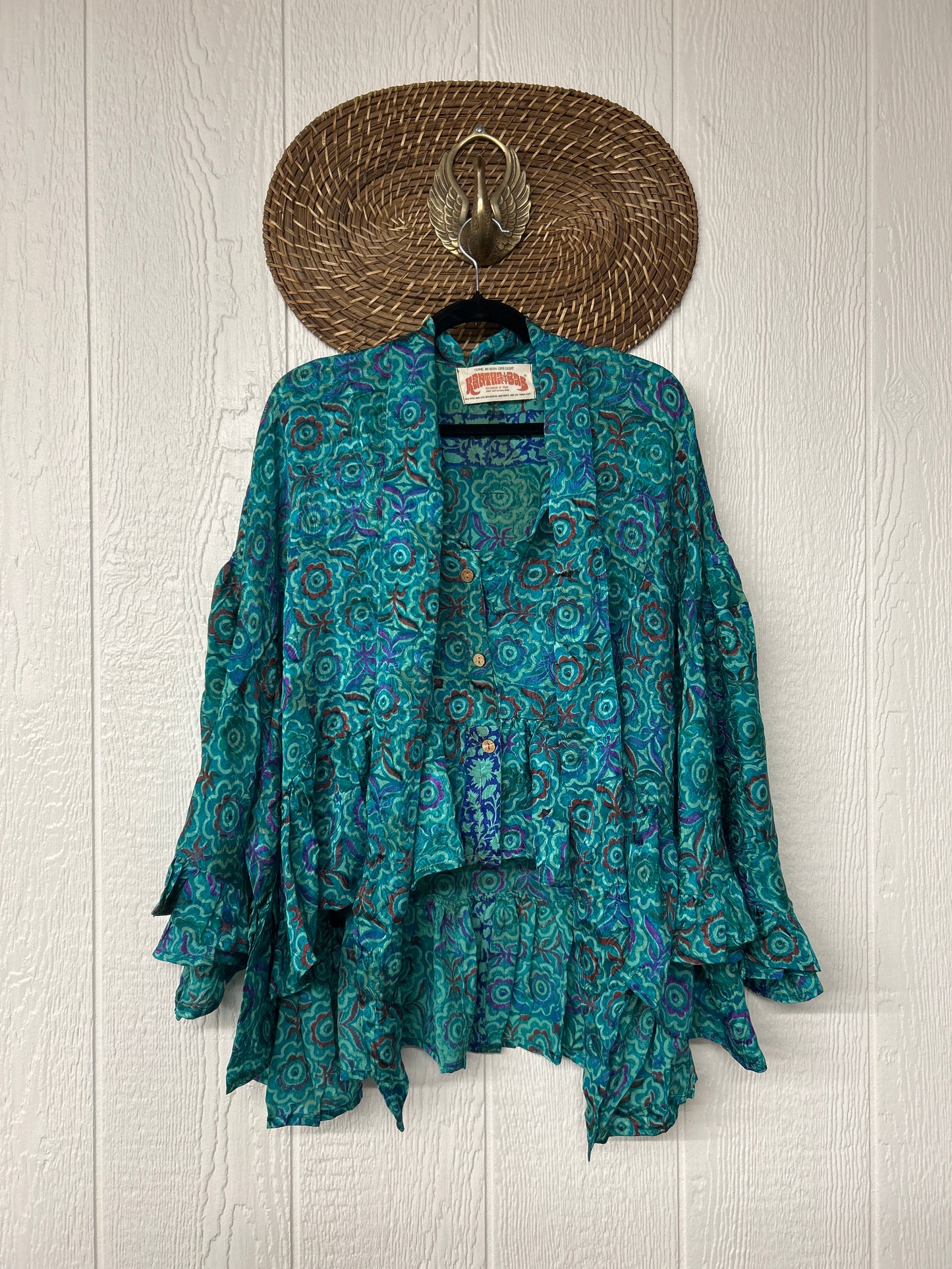 Crepe Sari Wild Rose Top 1225 177