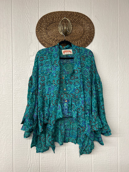 Crepe Sari Wild Rose Top 1225 177