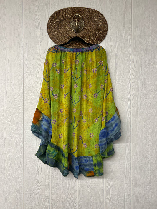 Crepe Wild Rose Skirt 1025 037