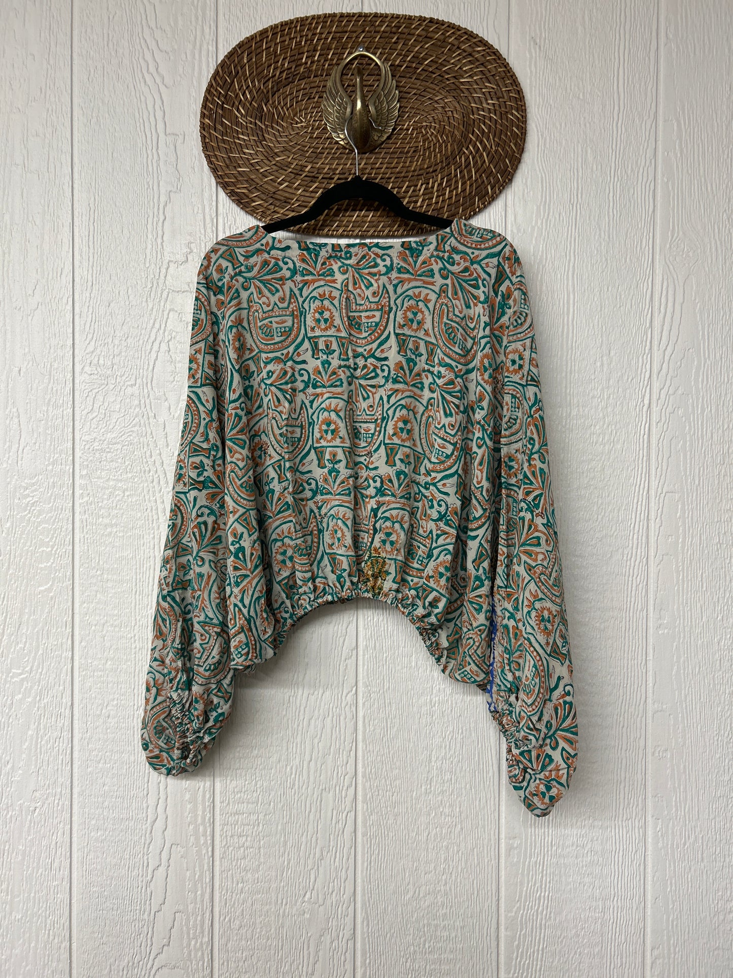 Crepe Sari Luna Crop Top 0126 241