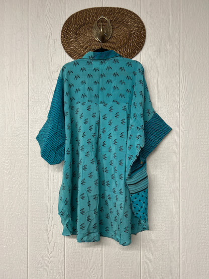 Crepe Sari Free To Be Button Down 0626 127