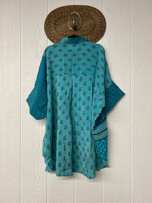 Crepe Sari Free To Be Button Down 0626 127
