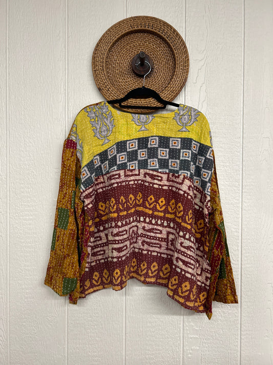 Pareo Kantha Wanderer Pocket Crop Top 0226 043
