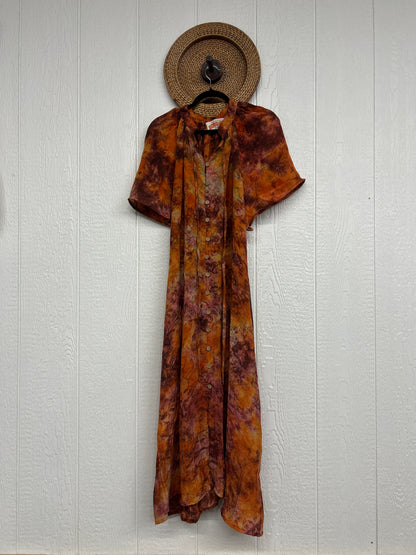 Crepe Sari Summer Woodstock Duster 0626 075